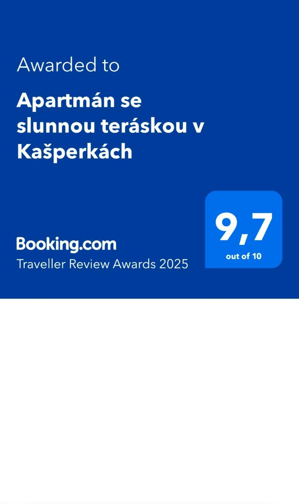 Apartman Se Slunnou Teraskou V Kasperkach Kasperske Hory Exteriér fotografie